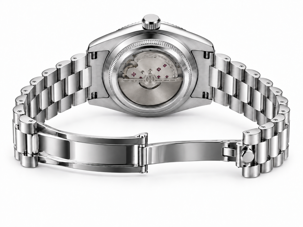 DayDate Roman White Make your time