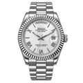 DayDate Roman White Make your time