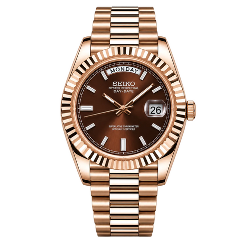 DayDate Rose Gold Chocolate Make your time